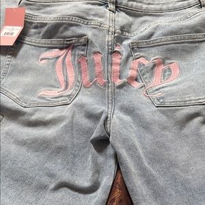 Juicy Couture Light Blue Jeans with Pink Logo